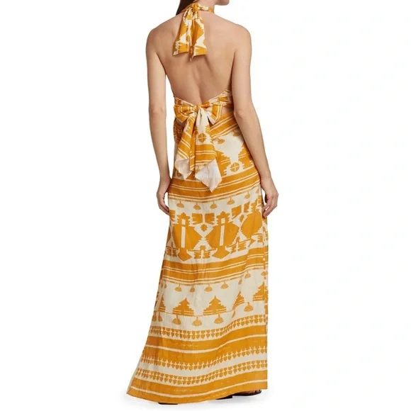JOHANNA ORTIZ PRINTED LINEN MAXI DRESS - Picture 2 of 7